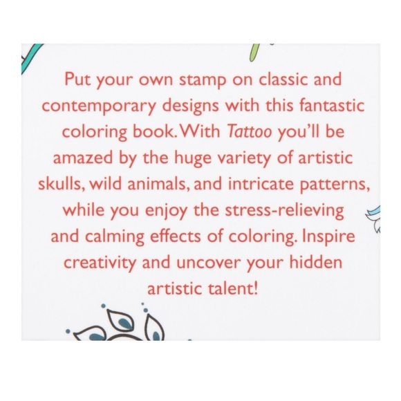 🆕️ Creative Art Tattoo Coloring Book - Picture 3 of 4